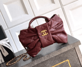 CH Medium Leather Bow Bag - Saadstore