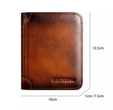 Genuine Leather Male Purse Card Holder Wallet Men - Saadstore