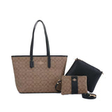3 In 1 Leather Tote Bag By Coach 31cm - Saadstore