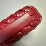 Knot Minaudiere Clutch with Chain in Intreccio Calfskin By Bottega Veneta - Saadstore