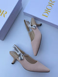 CD J’Adior Small Heel Slingback Pumps - Saadstore