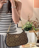 Teri Signature Canvas Shoulder Bag - Saadstore