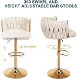 Luxury Pre - modern Simple Armrest Bar Chair - Saadstore