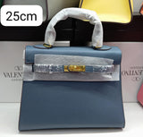 H Sellier Bag in Epsom Leather With Gold Hardware 25cm - Saadstore