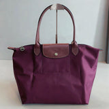 Longchamp Large Tote Bag In Canvas Leather - Saadstore