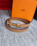 H Leather Belt - Saadstore