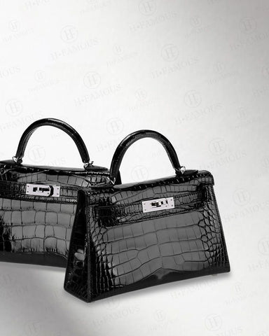 H Mini Crocodile & Alligator Bag 22cm - Saadstore