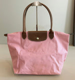 Longchamp Large Tote Bag In Canvas Leather - Saadstore