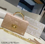 C.D Top Handle Bag In Metal - Saadstore