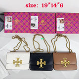 𝐓𝐁 Eleanor Leather Shoulder Bag - Saadstore