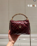 CH Mini Leather Bag With Top Handle - Saadstore