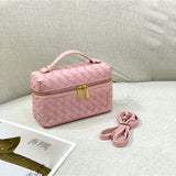 Bang Bang Intrecciato Leather Vanity Bag 22cm - Saadstore