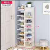 Shoe Rack Double Row with Stackable, Large Capacity, and Freestanding Storage. Different Colors - Saadstore