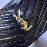 Patent Leather CASSANDRE Envelope Chain Wallet By YSL - Saadstore