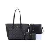3 In 1 Leather Tote Bag By Coach 31cm - Saadstore
