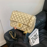 CH Quilted Mini Leather Flap Bag 22cm - Saadstore