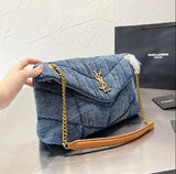 𝐘𝐒𝐋 LouLou Puffer shoulder bag (Master) - Saadstore