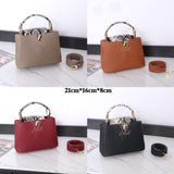 Capucines BB Top Handle Leather & Python Bag By LV - Saadstore