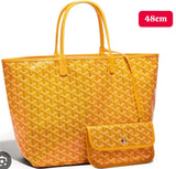 𝐆 Coated Canvas Tote bag - Saadstore