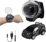 Watch Remote Control Car Toy, 2023 Mini Cartoon RC Car Analog Watch, 2.4G Long Distance Infrared Remote Control Sensing Model Car Toys, Racing Car Watch - Saadstore