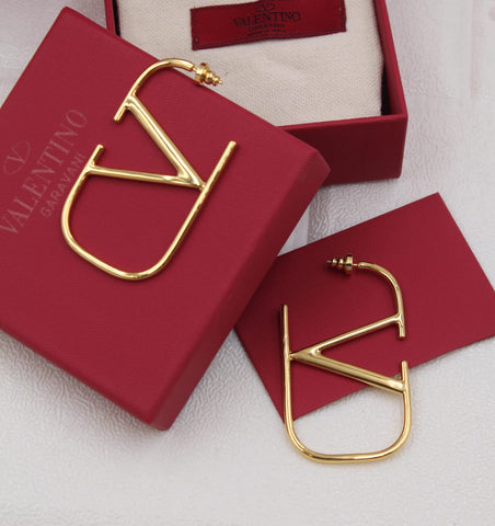 Vlogo Signature Metal Earrings By Valentino - Saadstore