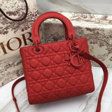 CD Lady Dior Bag In Matte Leather - Saadstore