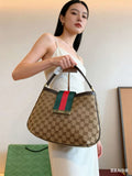 GG New Ladies Web Hobo Bag 33cm - Saadstore