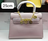 H Sellier Bag in Epsom Leather With Gold Hardware 25cm - Saadstore