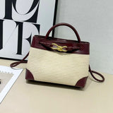 Bottega Veneta Andiamo Tote Bag In Rafiia & Leather - Saadstore