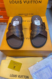 Leather Sandals For Men By LV - Saadstore