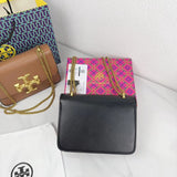 𝐓𝐁 Eleanor Leather Shoulder Bag - Saadstore