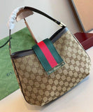 GG New Ladies Web Hobo Bag 33cm - Saadstore