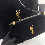 Bucket Bag In Suede Leather With Pouch By YSL - Saadstore