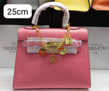 H Sellier Bag in Epsom Leather With Gold Hardware 25cm - Saadstore