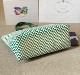 PRDA Logo Leather Tote Bag - Saadstore