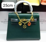 H Sellier Bag in Epsom Leather With Gold Hardware 25cm - Saadstore