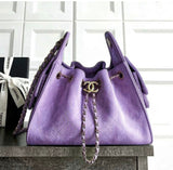 CH 25 Hobo Bag In Suede Leather - Saadstore
