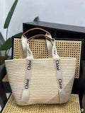 𝐂𝐇𝐋 Large Woody Beach Basket Bag - Saadstore