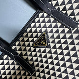 PRDA Logo Leather Tote Bag - Saadstore