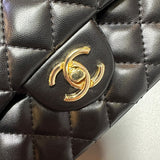 CH Quilted Flap Bag With Handle 21cm - Saadstore