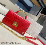 C.D Top Handle Bag In Metal - Saadstore