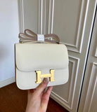 H Constance Leather Bag - Saadstore