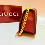 Blondie Leather Shoulder Bag By Gucci - Saadstore