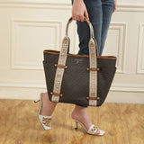 𝐌𝐢𝐜𝐡𝐥 𝐊𝐫𝐬 Women Brown Casual Tote Bag - Saadstore