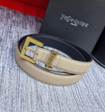 Logo Leather Belt By YSL - Saadstore