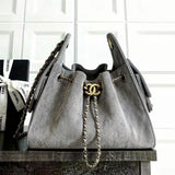 CH 25 Hobo Bag In Suede Leather - Saadstore