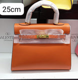 H Sellier Bag in Epsom Leather With Gold Hardware 25cm - Saadstore