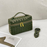 Bang Bang Intrecciato Leather Vanity Bag 22cm - Saadstore