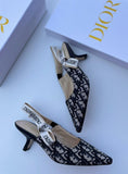 CD J’Adior Small Heel Slingback Pumps - Saadstore