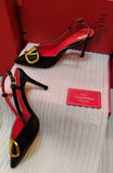 Valentino Garavani Vlogo Signature Slingback Pumps - Saadstore